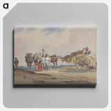 アートパネル-A Hay Wagon Drawn by Four Horses
 - イェール大学アートギャラリー Canvas.