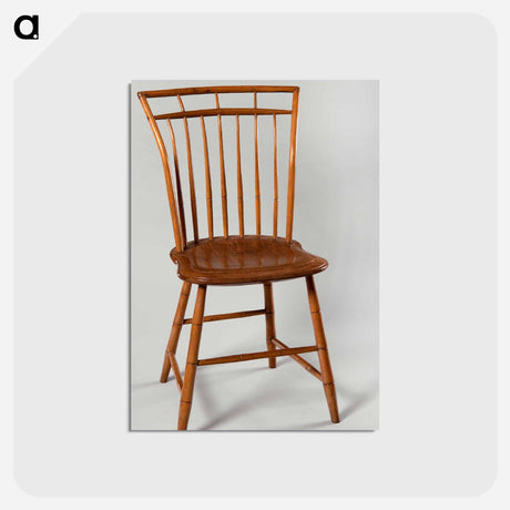 アートポストカード-Bamboo Windsor Side Chair
 - バーンズ・コレクション Postcard.
