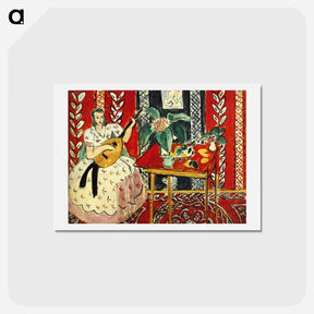 アートポストカード-The Lute - アンリ マティス Postcard.