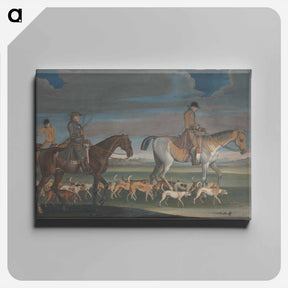 アートパネル-Setting Off for the Chase: The Huntsman Leading out a Pack of Harriers followed by the Master and the Whipper-In
 - イェール大学アートギャラリー Canvas.