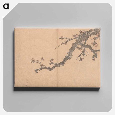 アートパネル-Plum Branch - 葛飾 北斎 Canvas.