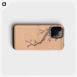 Plum Branch - 葛飾 北斎 Phone Case.