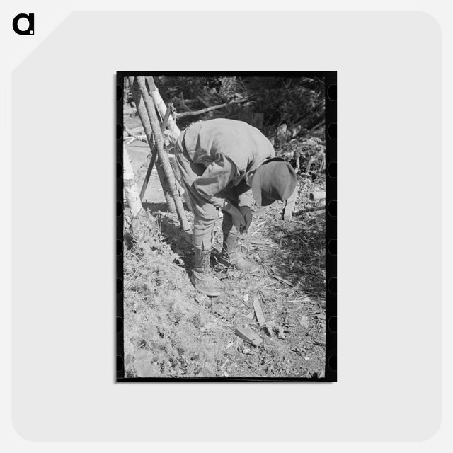 アートポストカード-William Besson with a Dip Needle
 - ラッセル リー Postcard.