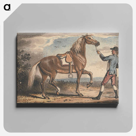 アートパネル-Stable Boy Holding a Horse in a Landscape
 - イェール大学アートギャラリー Canvas.
