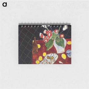 アートメモ帳-Tulips and oysters on a black background - アンリ マティス Memo.