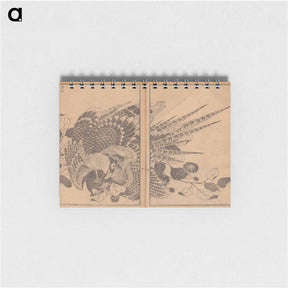 アートメモ帳-Hokusai's Mount Fuji of the Mists; Mount Fuji of the Ascending Dragon - 葛飾 北斎 Memo.