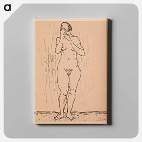 アートパネル-Nude Woman Standing
 - バーンズ・コレクション Canvas.