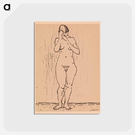アートポストカード-Nude Woman Standing
 - バーンズ・コレクション Postcard.