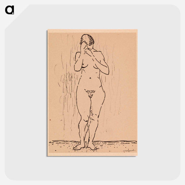 アートポストカード-Nude Woman Standing
 - バーンズ・コレクション Postcard.