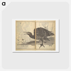 アートポストカード-Old Manji’s Cursive Picture Album - 葛飾 北斎 Postcard.