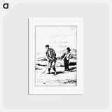 アートポストカード-Vintage Golfer from Won at the Last Hole
 - 大英図書館 Postcard.