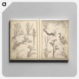 Picture Album Transmitting the Spirit: The Hokusai Drawing Style by Katsushika Hokusai - 葛飾 北斎 Canvas.