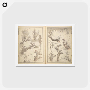 アートポストカード-Picture Album Transmitting the Spirit: The Hokusai Drawing Style by Katsushika Hokusai - 葛飾 北斎 Postcard.