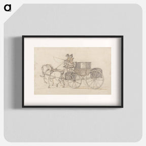 アートポスター-A Travelling Coach and Pair
 - イェール大学アートギャラリー Poster.