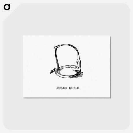 アートポストカード-Scold's Bridle
 - 大英図書館 Postcard.