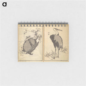 アートメモ帳-Old Manji’s Cursive Picture Album - 葛飾 北斎 Memo.