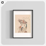 A comparison of Genroku poems and shells - Katsushika Hokusai Poster.
