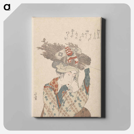 アートパネル-A comparison of Genroku poems and shells - 葛飾 北斎 Canvas.
