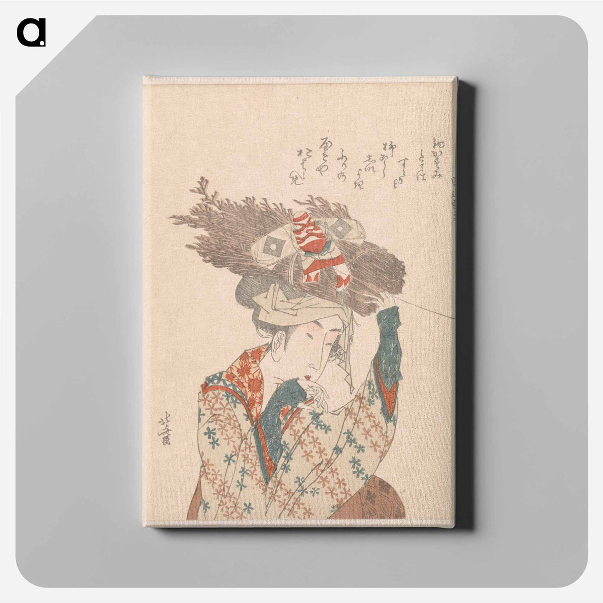 A comparison of Genroku poems and shells - Katsushika Hokusai Canvas.