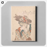 A comparison of Genroku poems and shells - Katsushika Hokusai Canvas.