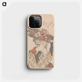 A comparison of Genroku poems and shells - Katsushika Hokusai Phone Case.
