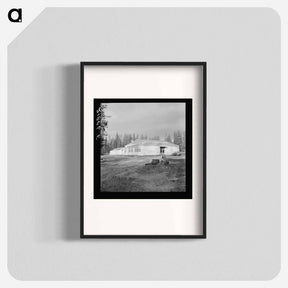 アートポスター-School in model company lumber town. Gilchrist, Oregon. - ドロテア ラング Poster.