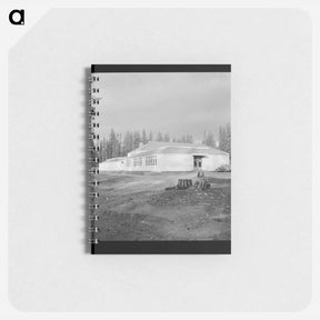 アートメモ帳-School in model company lumber town. Gilchrist, Oregon. - ドロテア ラング Memo.