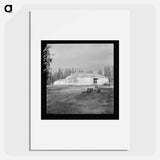 School in model company lumber town. Gilchrist, Oregon. - Dorothea Lange Poster.