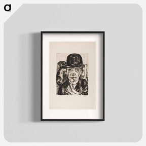 アートポスター-Self-Portrait in Bowler Hat
 - セントルイス美術館 Poster.