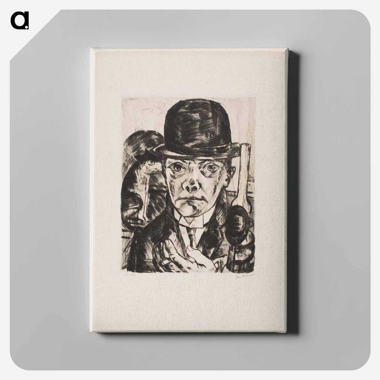 アートパネル-Self-Portrait in Bowler Hat
 - セントルイス美術館 Canvas.