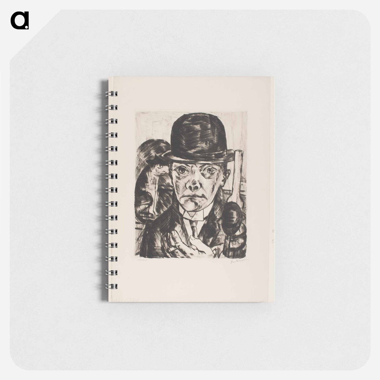 アートメモ帳-Self-Portrait in Bowler Hat
 - セントルイス美術館 Memo.