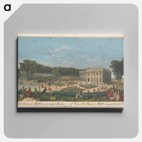 アートパネル-A View of the Palace of Marli toward the little Parterre
 - イェール大学アートギャラリー Canvas.