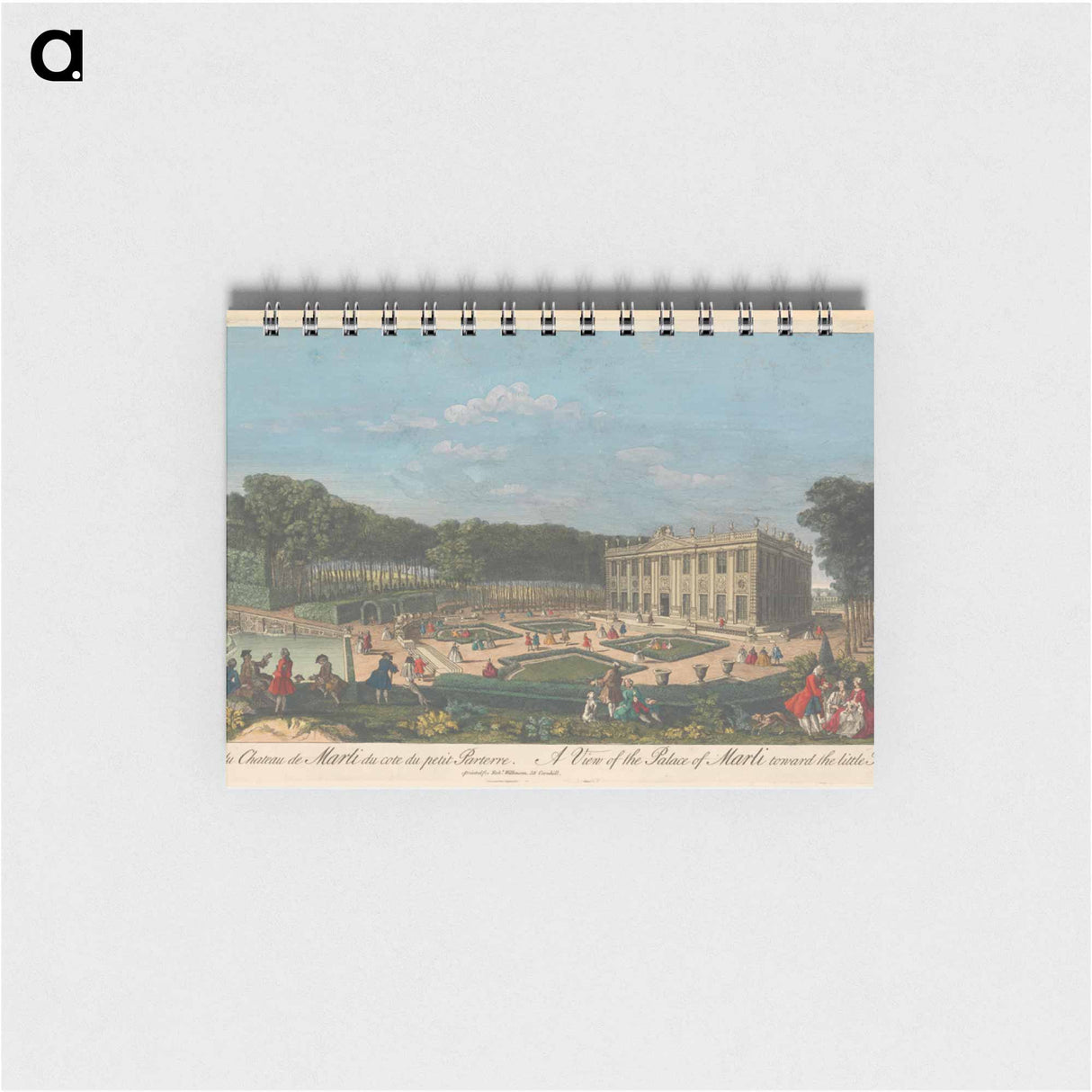 アートメモ帳-A View of the Palace of Marli toward the little Parterre
 - イェール大学アートギャラリー Memo.