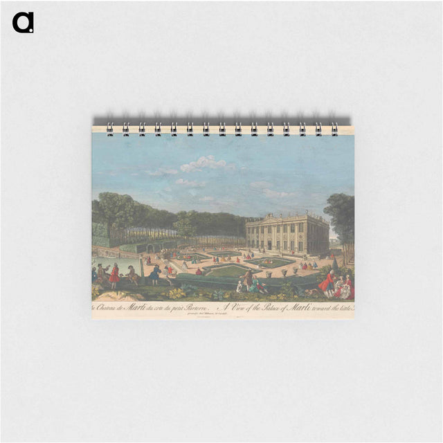 アートメモ帳-A View of the Palace of Marli toward the little Parterre
 - イェール大学アートギャラリー Memo.