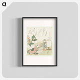 A comparison of Genroku poems and shells - Katsushika Hokusai Poster.