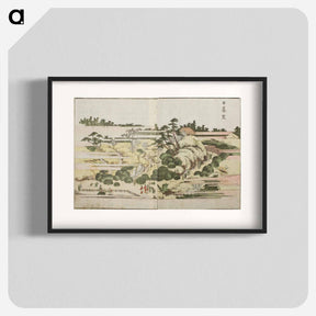 アートポスター-Hokusai's One Hundred Famous Views of Edo - 葛飾 北斎 Poster.