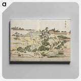 Hokusai's One Hundred Famous Views of Edo - Katsushika Hokusai Canvas.
