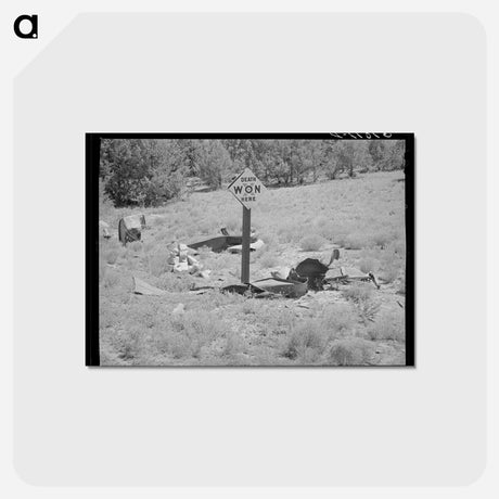 アートポストカード-Highway Accident Marker
 - ラッセル リー Postcard.