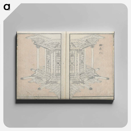 アートパネル-Hokusai's transmitting the spirit volume 5 - 葛飾 北斎 Canvas.