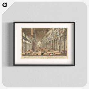 アートポスター-The Inside of St. Paul's Church in Rome built by Constantine the Great
 - イェール大学アートギャラリー Poster.