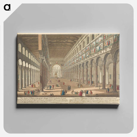 アートパネル-The Inside of St. Paul's Church in Rome built by Constantine the Great
 - イェール大学アートギャラリー Canvas.