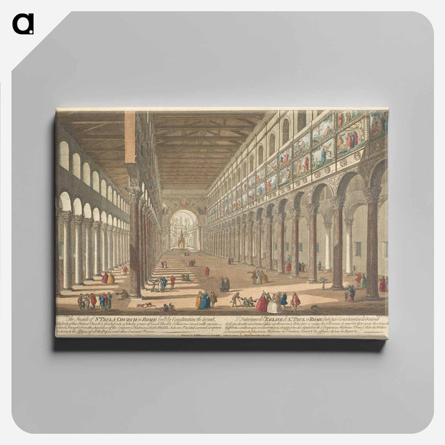 アートパネル-The Inside of St. Paul's Church in Rome built by Constantine the Great
 - イェール大学アートギャラリー Canvas.