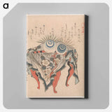 A comparison of Genroku poems and shells - Katsushika Hokusai Canvas.