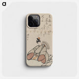 The poet Ariwara No Narihira - 葛飾 北斎 Phone Case.