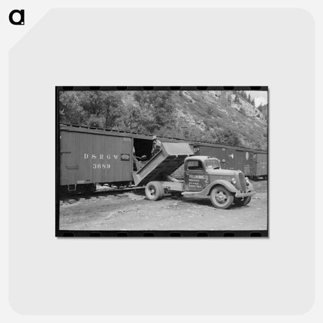 アートポストカード-Loading Gold Ore
 - ラッセル リー Postcard.