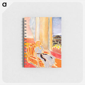 アートメモ帳-Girl in White Robe Seated by the Window - アンリ マティス Memo.