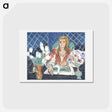 アートポストカード-Annelies, White Tulips and Anemones - アンリ マティス Postcard.