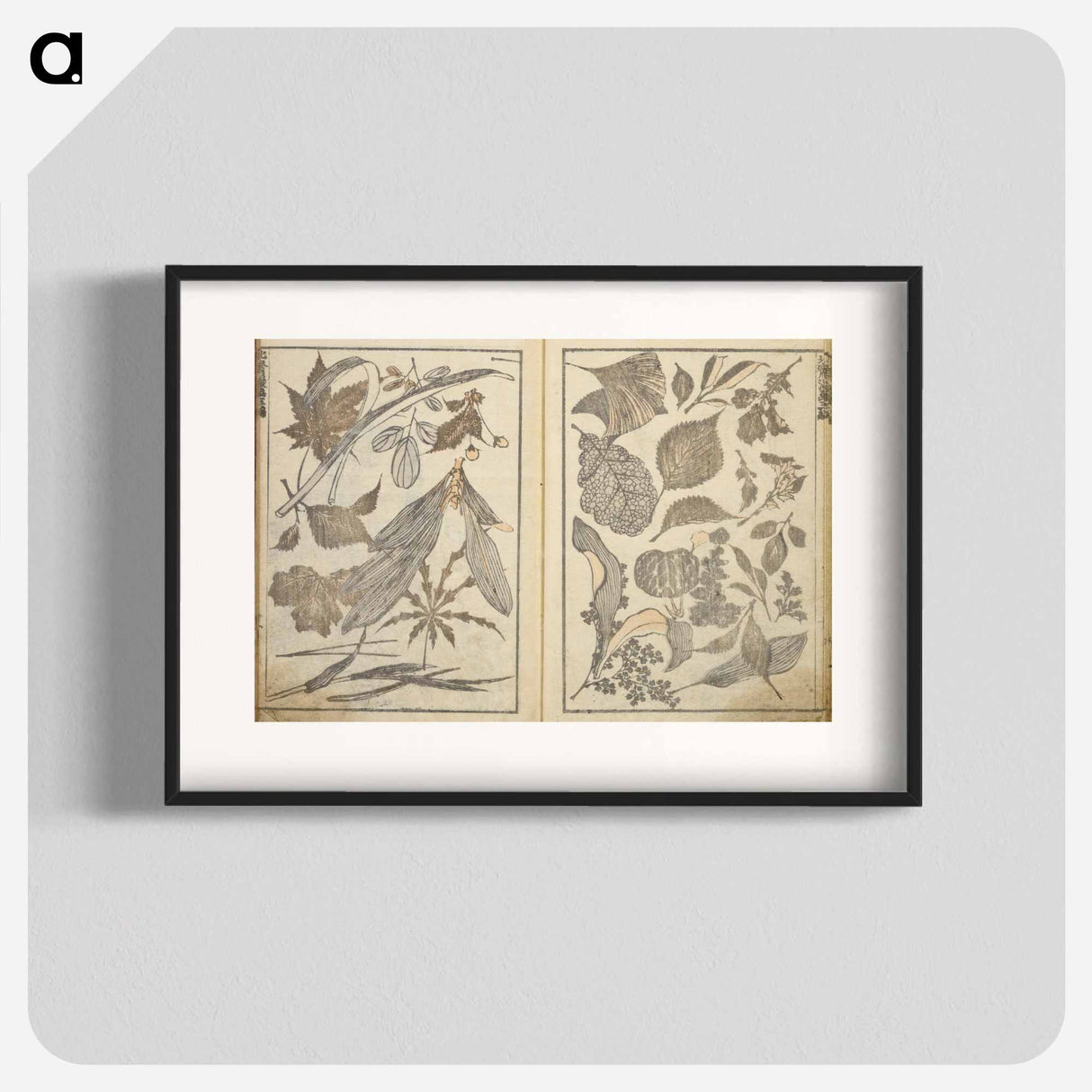 アートポスター-Random sketches by Hokusai volumes 1 to 11 - 葛飾 北斎 Poster.