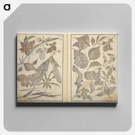 アートパネル-Random sketches by Hokusai volumes 1 to 11 - 葛飾 北斎 Canvas.