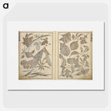 アートポスター-Random sketches by Hokusai volumes 1 to 11 - 葛飾 北斎 Poster.